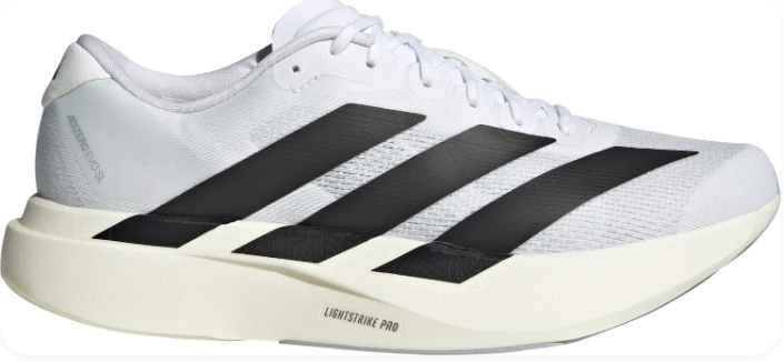 adidas Adizero EVO SL Men's Running Shoes - White/Black