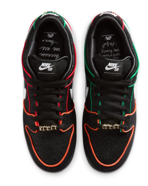 Nike SB Dunk Low Pro QS Black/White – Challenge Red