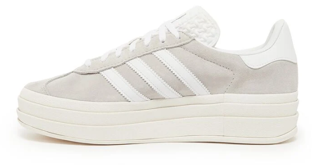 adidas Gazelle Bold Women's Platform Sneakers – Grey & White