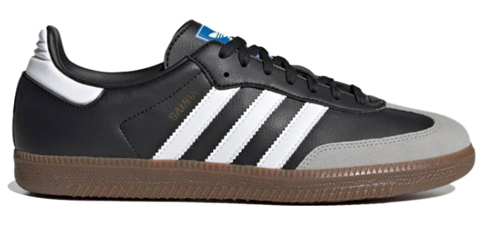 adidas Samba Vegan Unisex Casual Sneakers Black White Brown