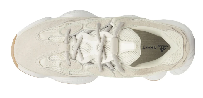 adidas Yeezy 500 Bone White Sneakers ($139.95)