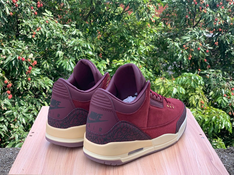 Air Jordan 3 OG Premium Bin 23 Burgundy