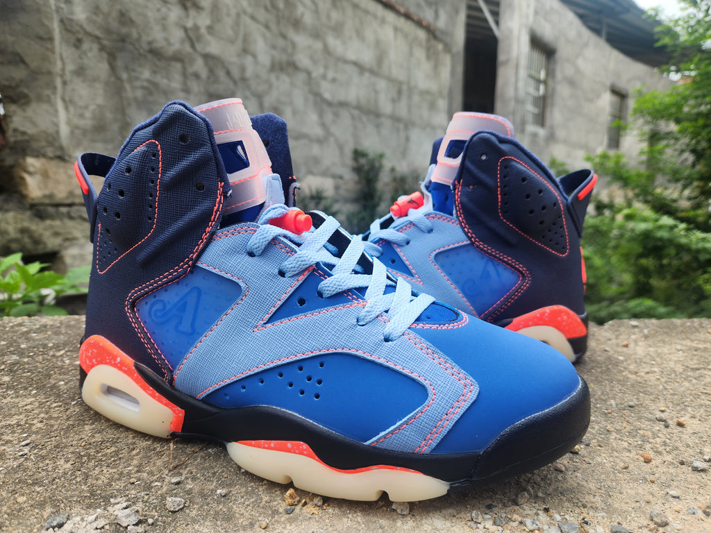 Awake NY x Air Jordan 6 “Midnight Navy” Blue & Red High-Top Sneakers