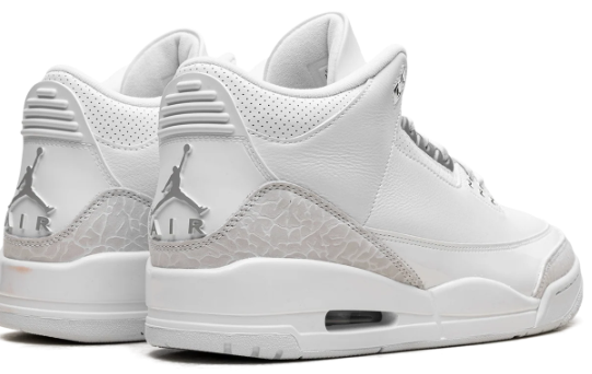 Air Jordan 3 White & Gray Sneakers