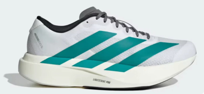 adidas Adizero Evo SL Men’s Shoes – White & Teal | Clearance