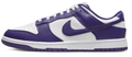 Purple & White Low-Top Sneakers
