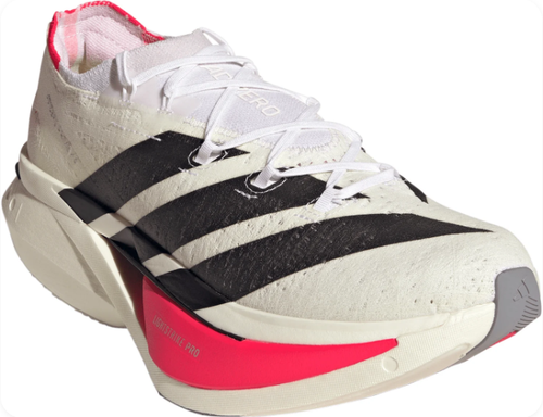 adidas Adizero Prime X3 Strung Running Shoes | White Black Red