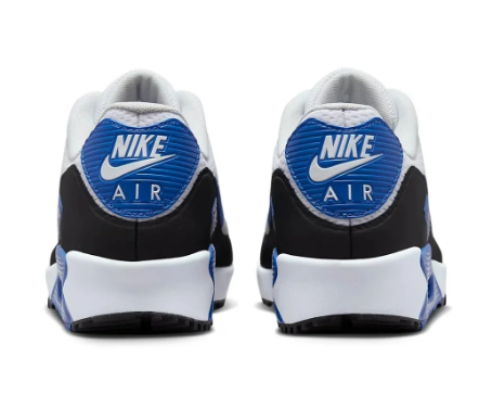 Nike Men's Air Max 90 Golf Shoes – White & Blue