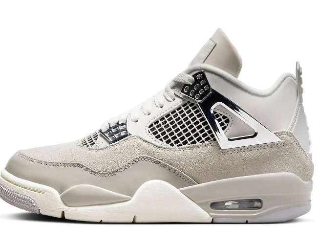 WMNS Air Jordan 4 Retro "Light Iron Ore" | White Aluminium