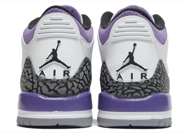 Air Jordan 3 Retro “Dark Iris” Sneakers – White & Purple