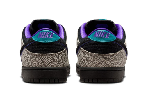 Nike SB Dunk Low Dashawn Jordan – Black / Fierce Purple Snake Print