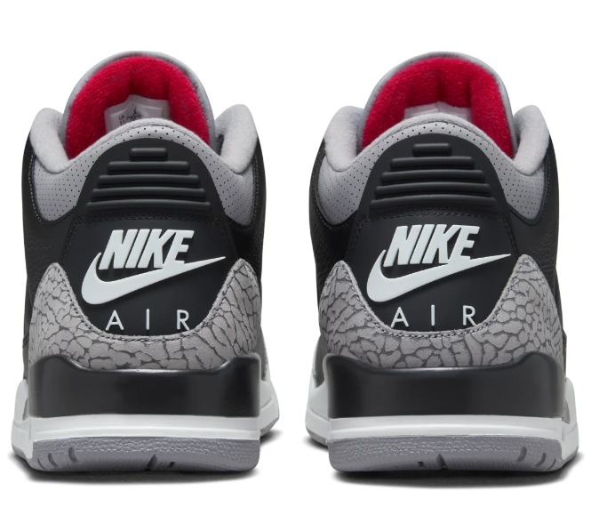 Air Jordan 3 White & Gray Sneakers