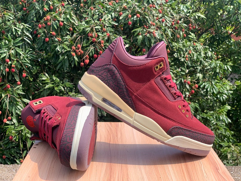 Air Jordan 3 OG Premium Bin 23 Burgundy
