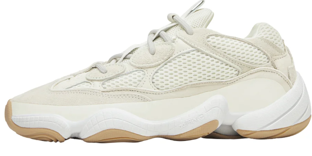 adidas Yeezy 500 Bone White Sneakers ($139.95)