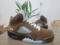 Air Jordan 5 Brown High-Top Sneakers