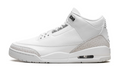 Air Jordan 3 White & Gray Sneakers